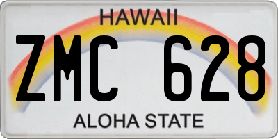 HI license plate ZMC628