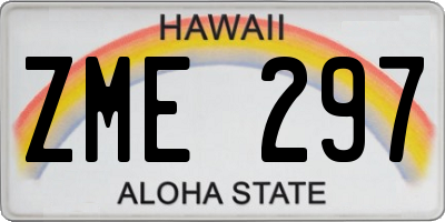 HI license plate ZME297