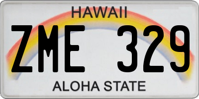 HI license plate ZME329