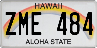 HI license plate ZME484