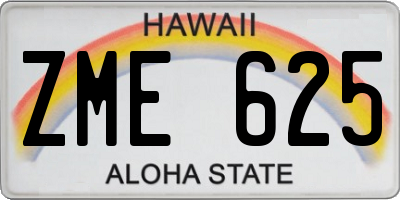 HI license plate ZME625