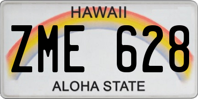 HI license plate ZME628