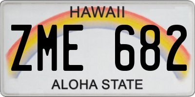 HI license plate ZME682