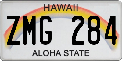 HI license plate ZMG284
