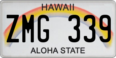 HI license plate ZMG339