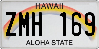 HI license plate ZMH169