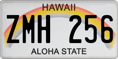 HI license plate ZMH256