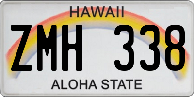HI license plate ZMH338