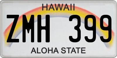 HI license plate ZMH399