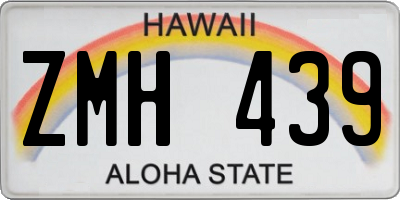 HI license plate ZMH439