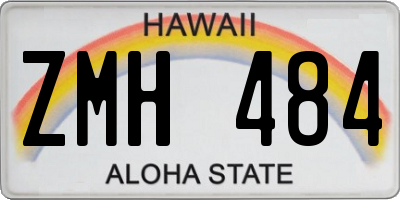 HI license plate ZMH484