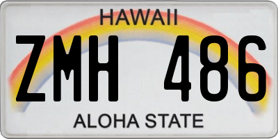 HI license plate ZMH486