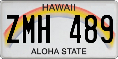 HI license plate ZMH489
