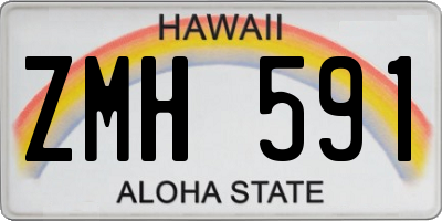 HI license plate ZMH591
