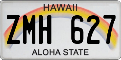 HI license plate ZMH627