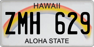 HI license plate ZMH629