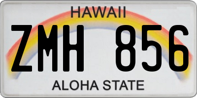 HI license plate ZMH856