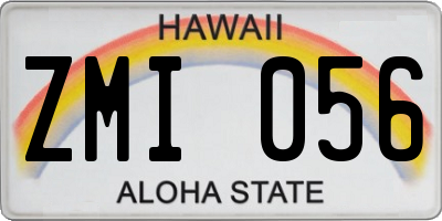 HI license plate ZMI056