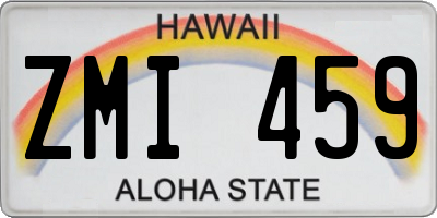 HI license plate ZMI459