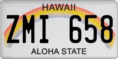HI license plate ZMI658