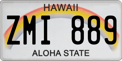 HI license plate ZMI889
