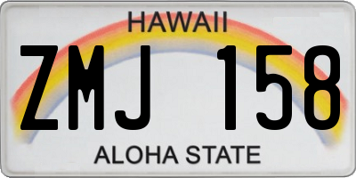 HI license plate ZMJ158