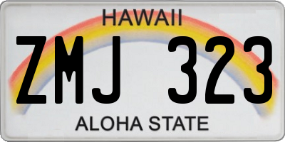 HI license plate ZMJ323
