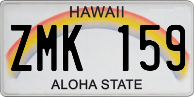 HI license plate ZMK159