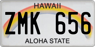 HI license plate ZMK656