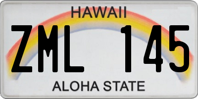 HI license plate ZML145