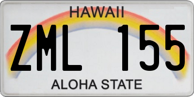HI license plate ZML155