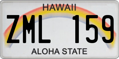 HI license plate ZML159