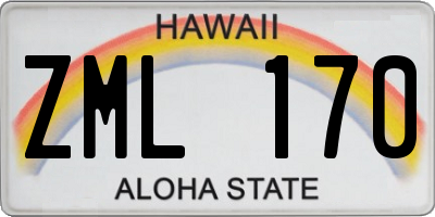 HI license plate ZML170