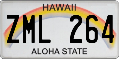 HI license plate ZML264