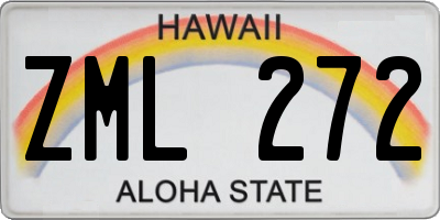 HI license plate ZML272