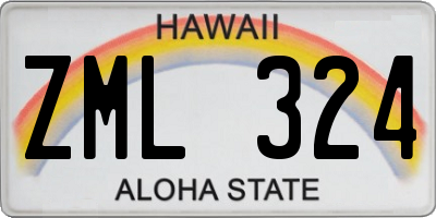 HI license plate ZML324