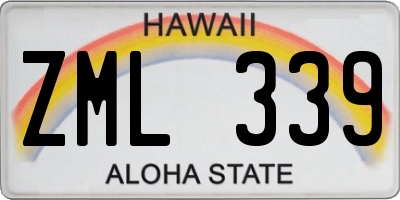 HI license plate ZML339