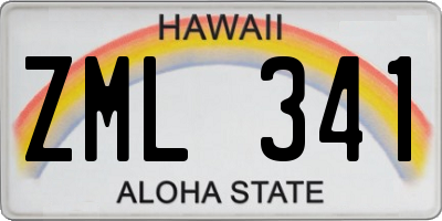 HI license plate ZML341