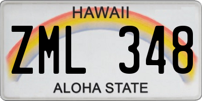 HI license plate ZML348