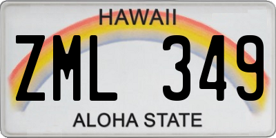 HI license plate ZML349