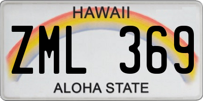 HI license plate ZML369