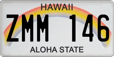 HI license plate ZMM146