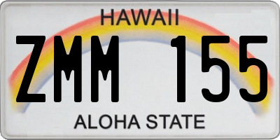 HI license plate ZMM155