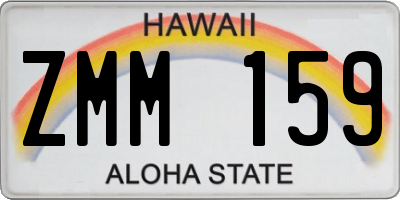 HI license plate ZMM159