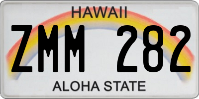 HI license plate ZMM282