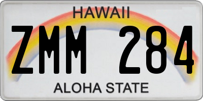 HI license plate ZMM284