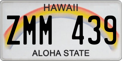 HI license plate ZMM439