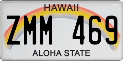 HI license plate ZMM469