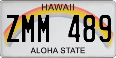 HI license plate ZMM489