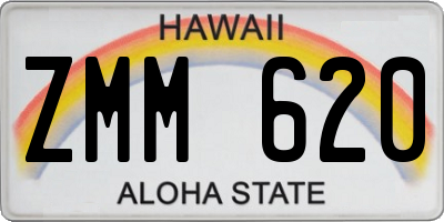 HI license plate ZMM620